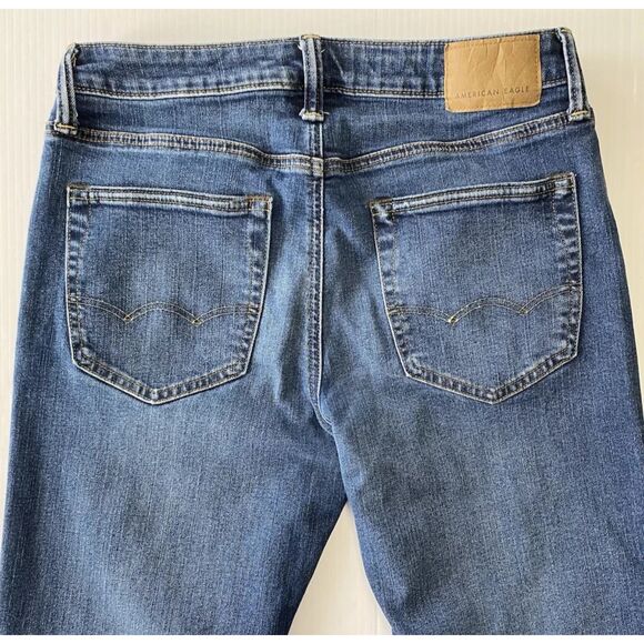 American Eagle Jeans Men's 30x34 (Fit 30"x32") Airflex+ Athletic Fit Blue Jeans - Picture 4 of 11